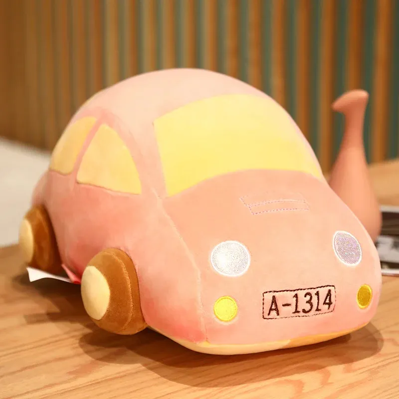 25-60CM Kawaii Bus Car Model Plush Toys Colorful Car Dolls Stuffed Soft Plush Pillow Creative Birthday Gift for Boys Children