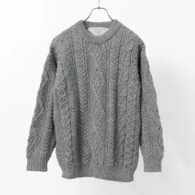 【30％OFF】OLD DERBY KNITWEAR（オールドダービーニットウェア） アラン クループルオーバー