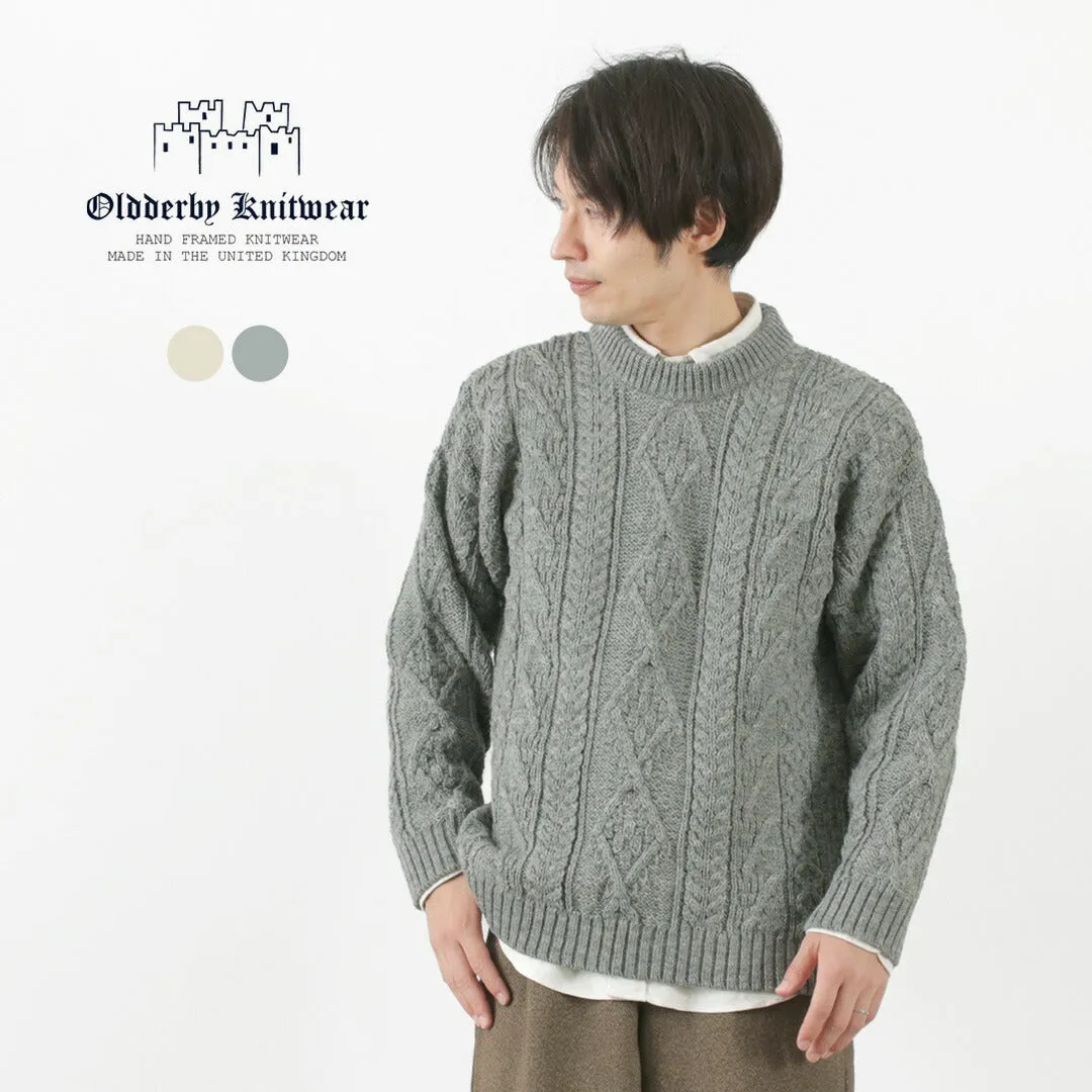 【30％OFF】OLD DERBY KNITWEAR（オールドダービーニットウェア） アラン クループルオーバー