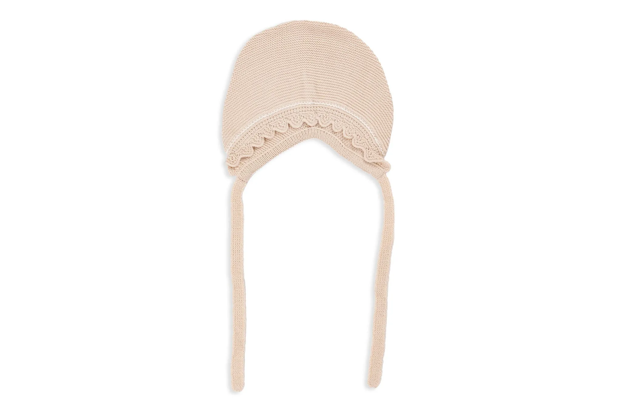 Beige Sand Three-Piece Knit Baby Set
