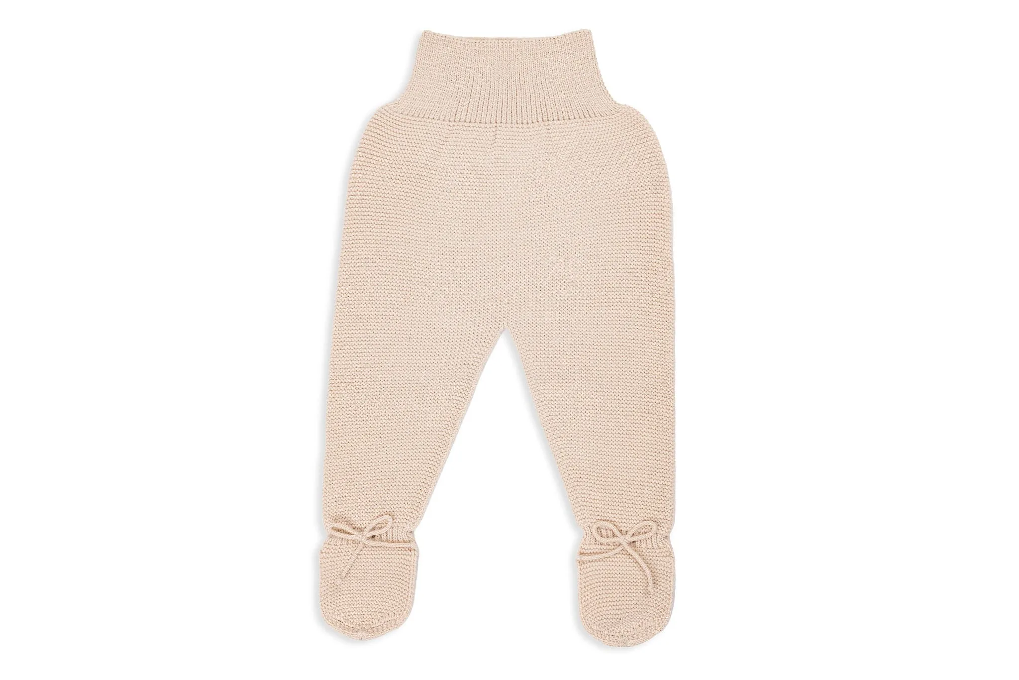Beige Sand Three-Piece Knit Baby Set