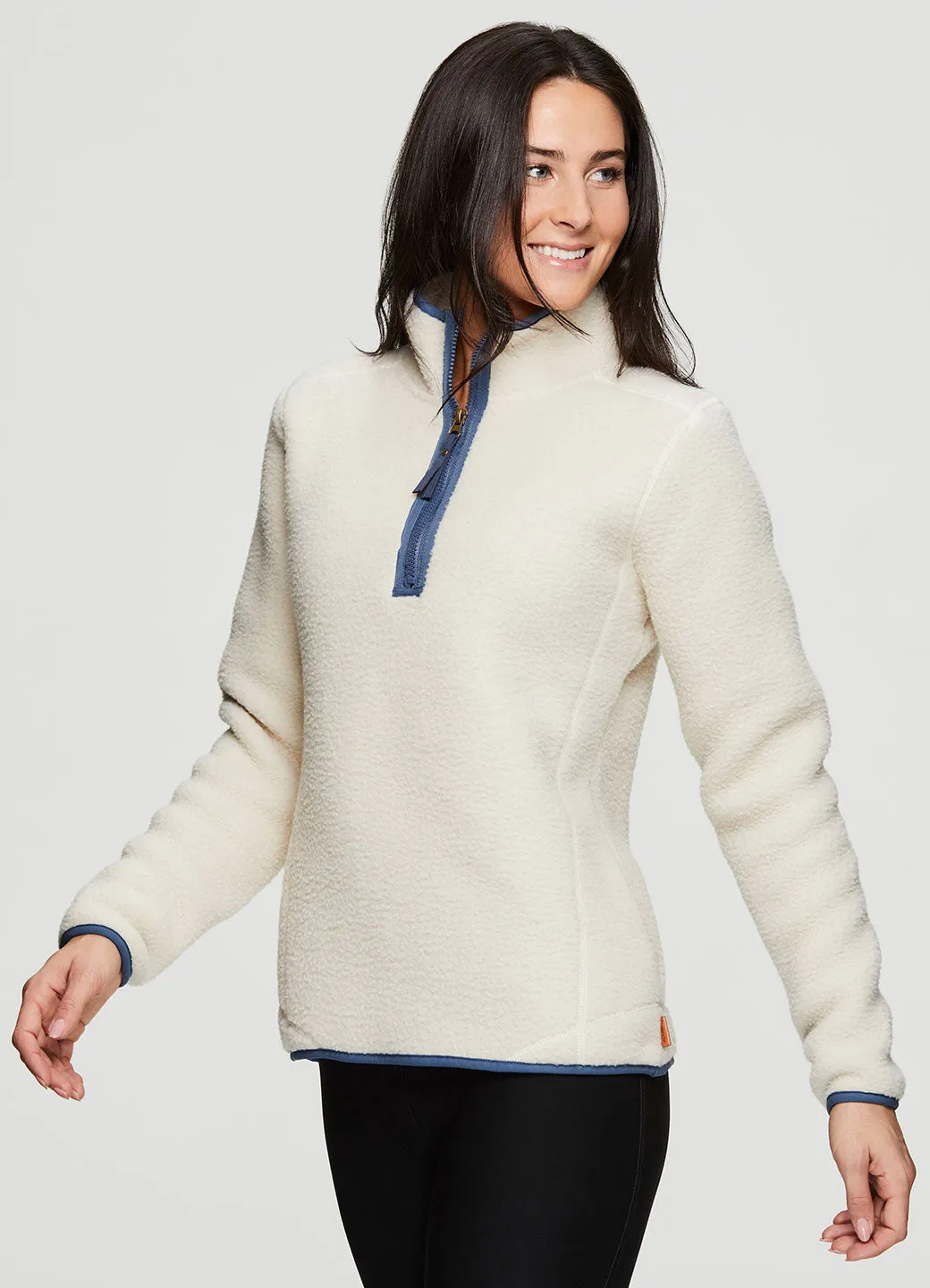 Berber 1/4 Zip Mock Neck Pullover