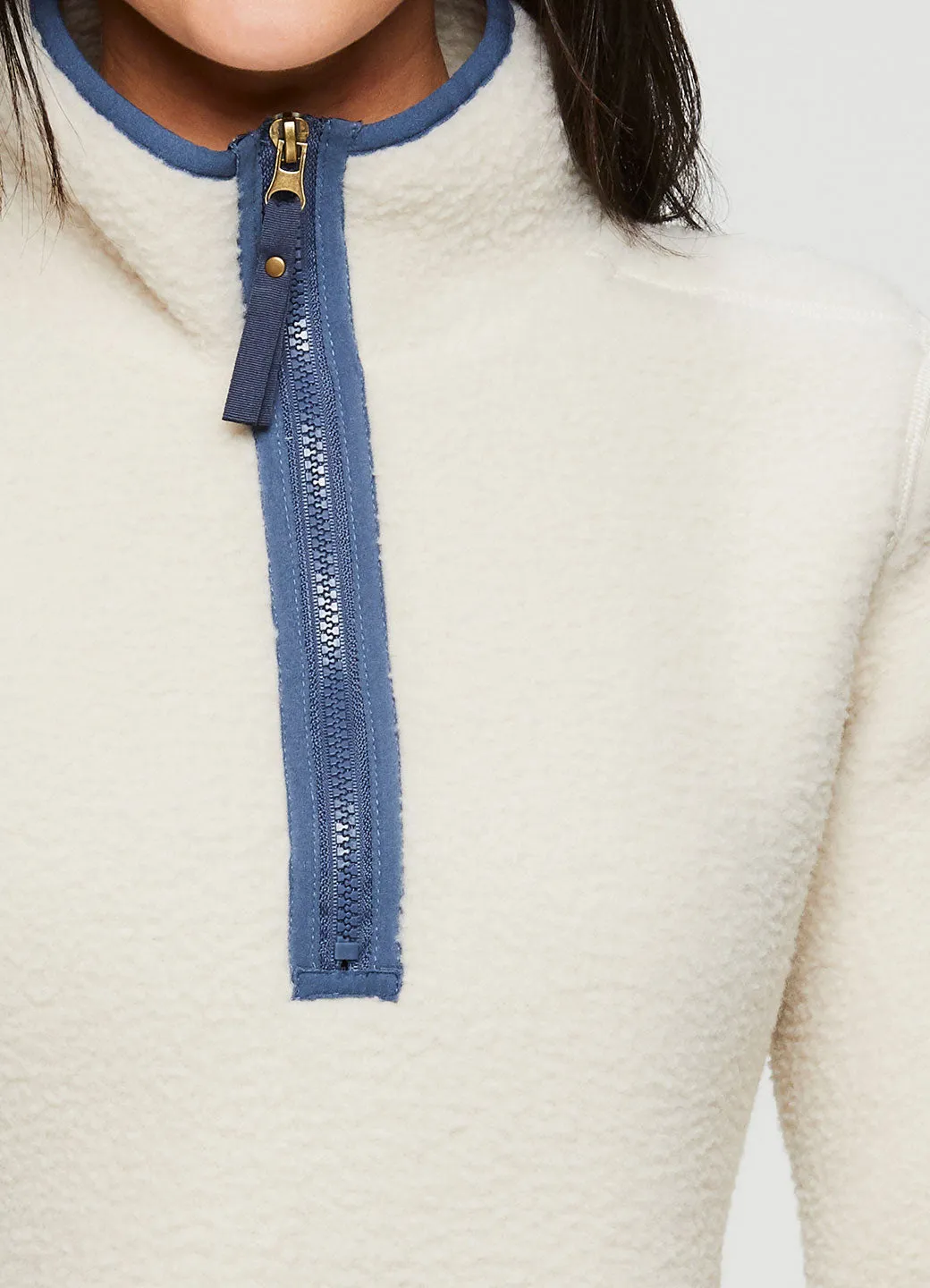 Berber 1/4 Zip Mock Neck Pullover