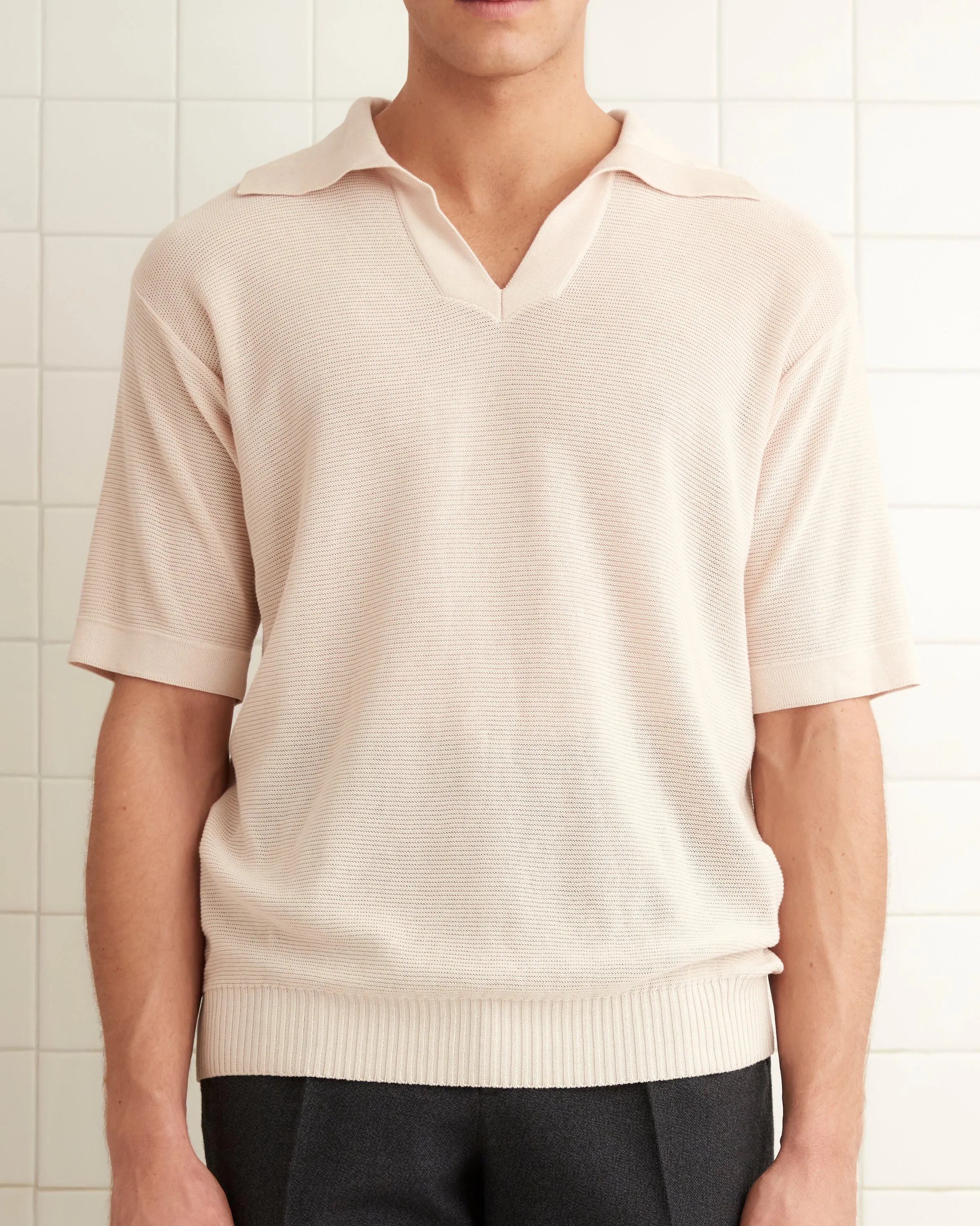 Boxy Polo - Ecru