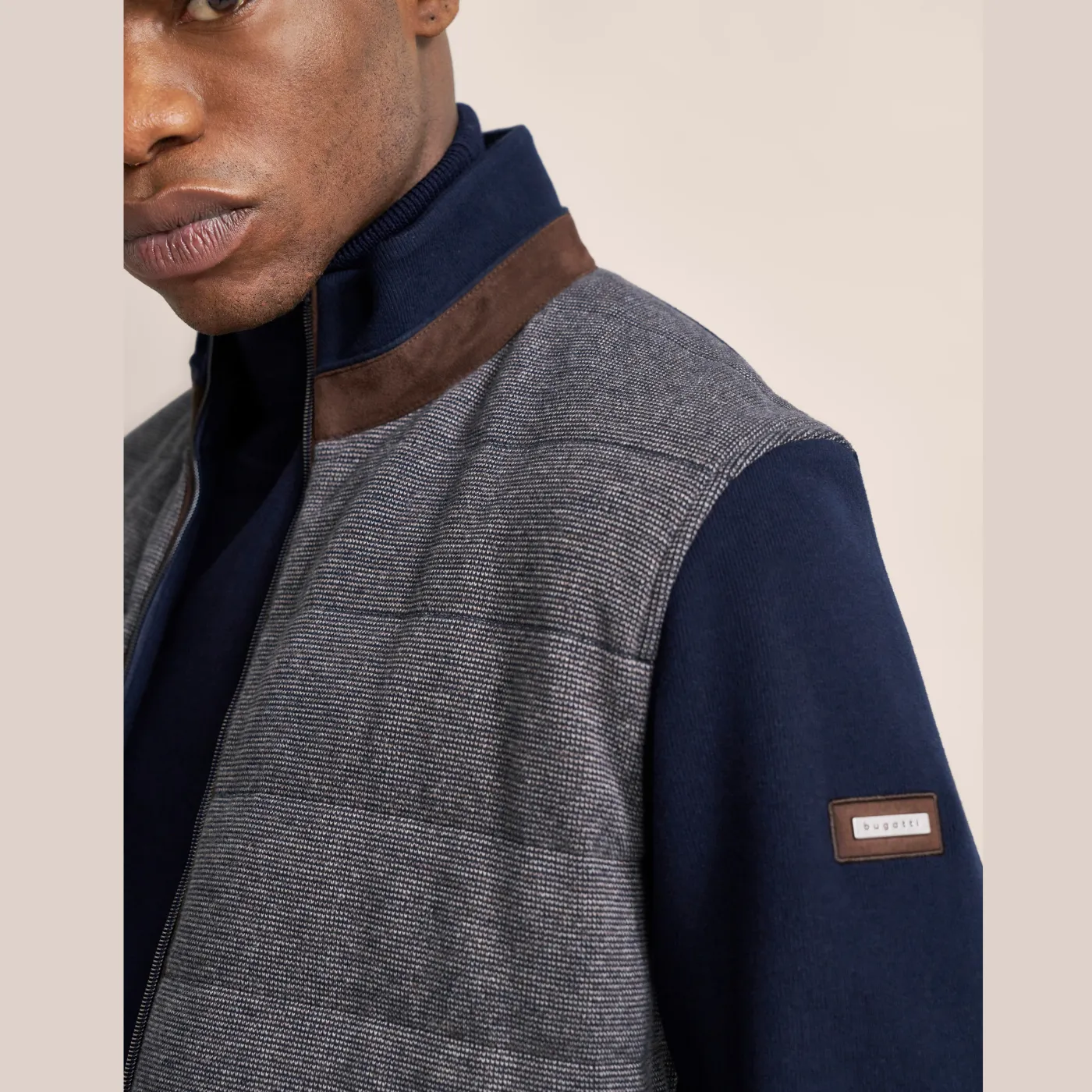 Bugatti Padded Full Zip Knitwear