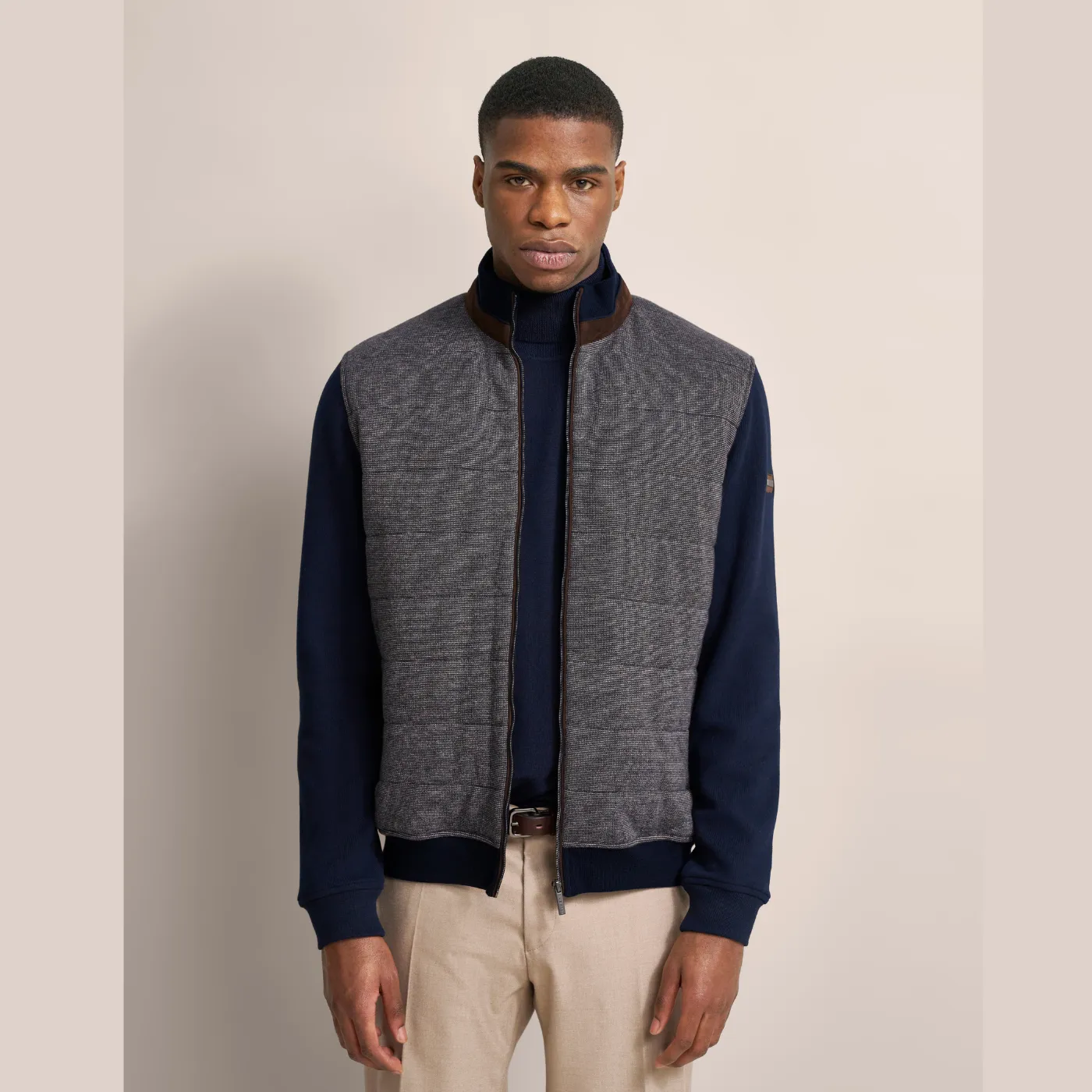 Bugatti Padded Full Zip Knitwear