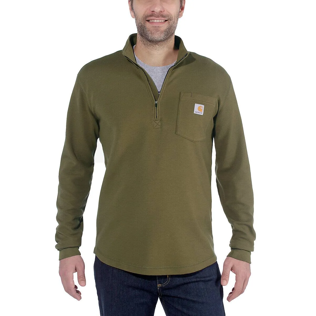 Carhartt 1/2 Zip Relaxed Pullover Green