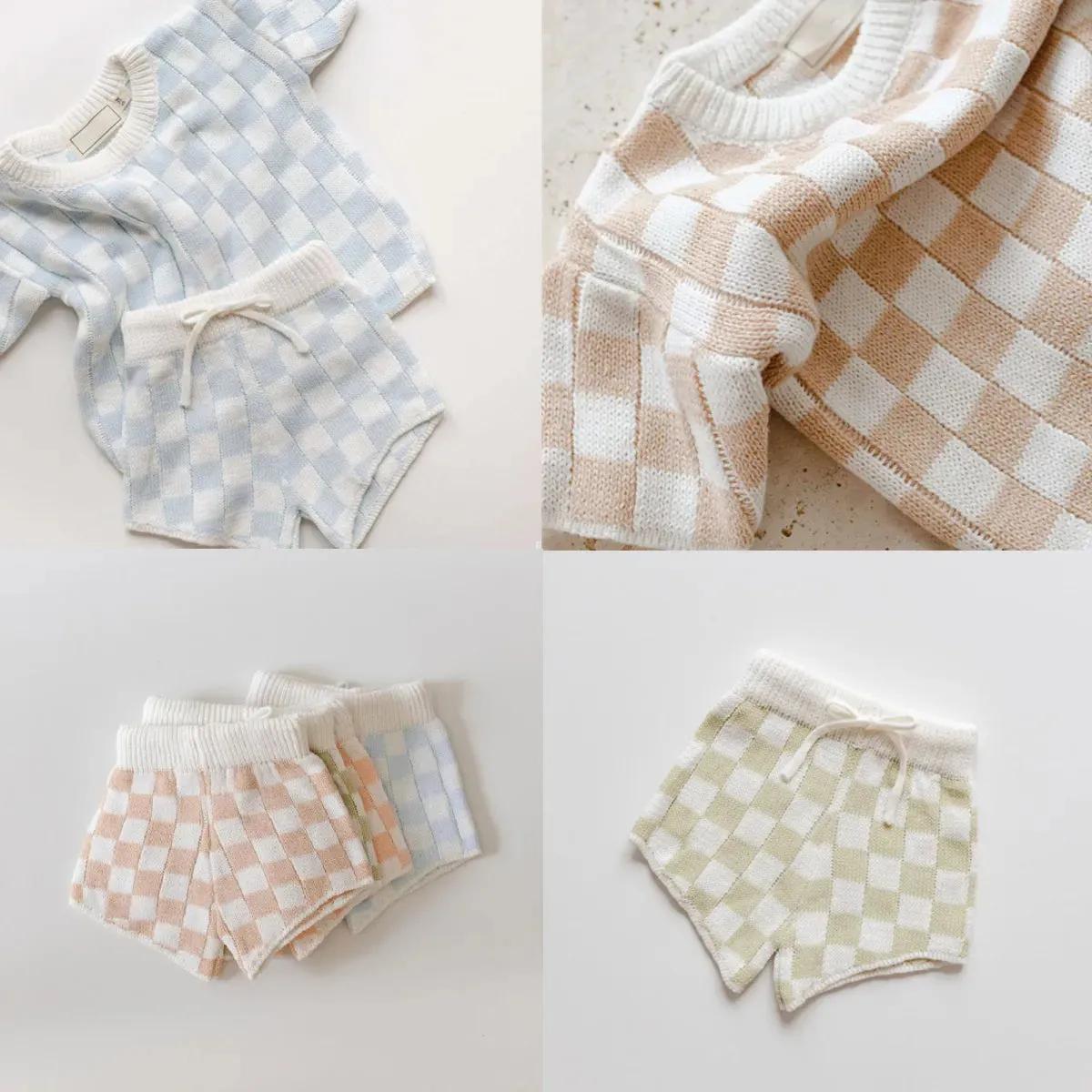Checkered Casual Knitwear
