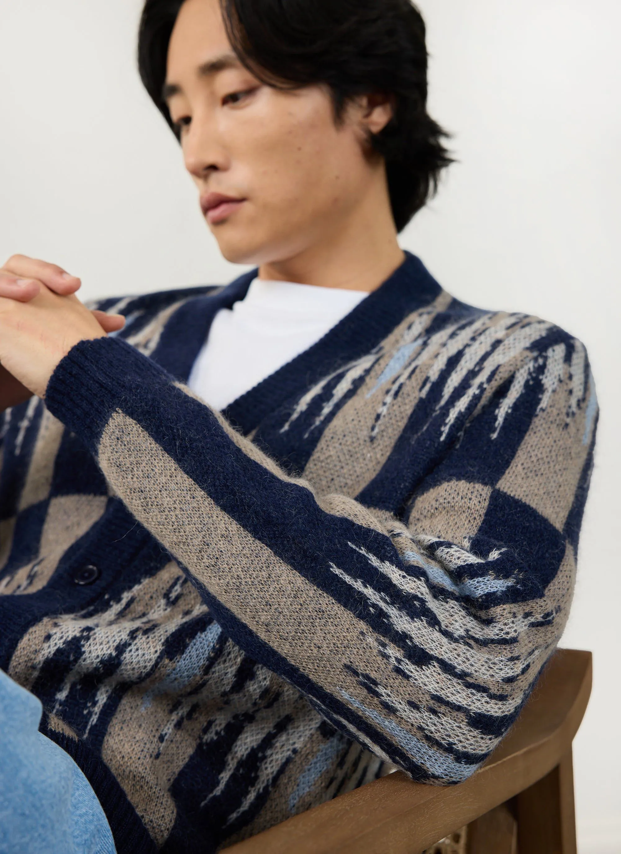 Chromatic Cardigan | Mohair | Ecru