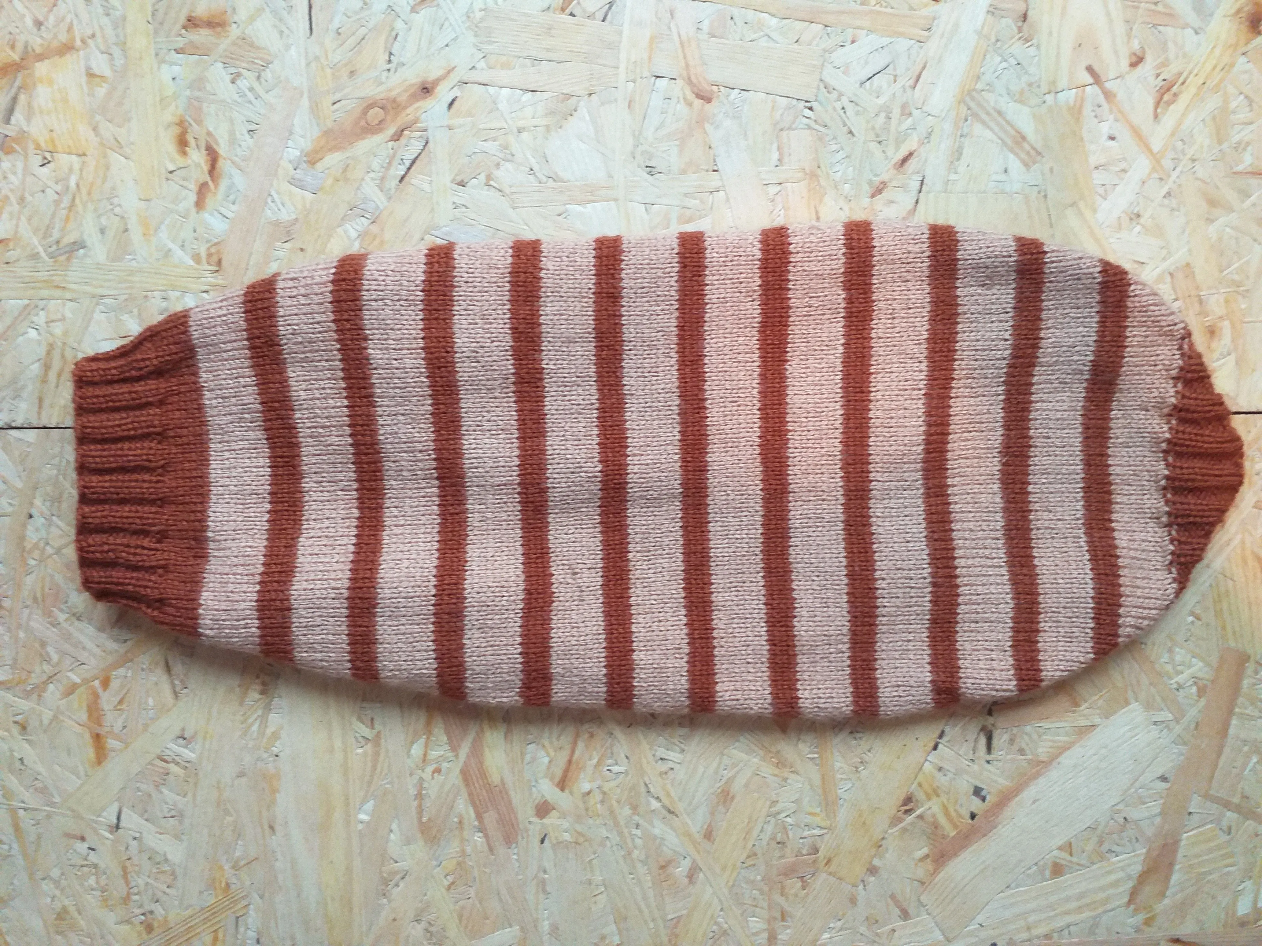 Clothing for dachshunds brown striped sweater for dachshunds