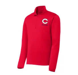 Columbus C Long Sleeve Qtr Zip (Red)