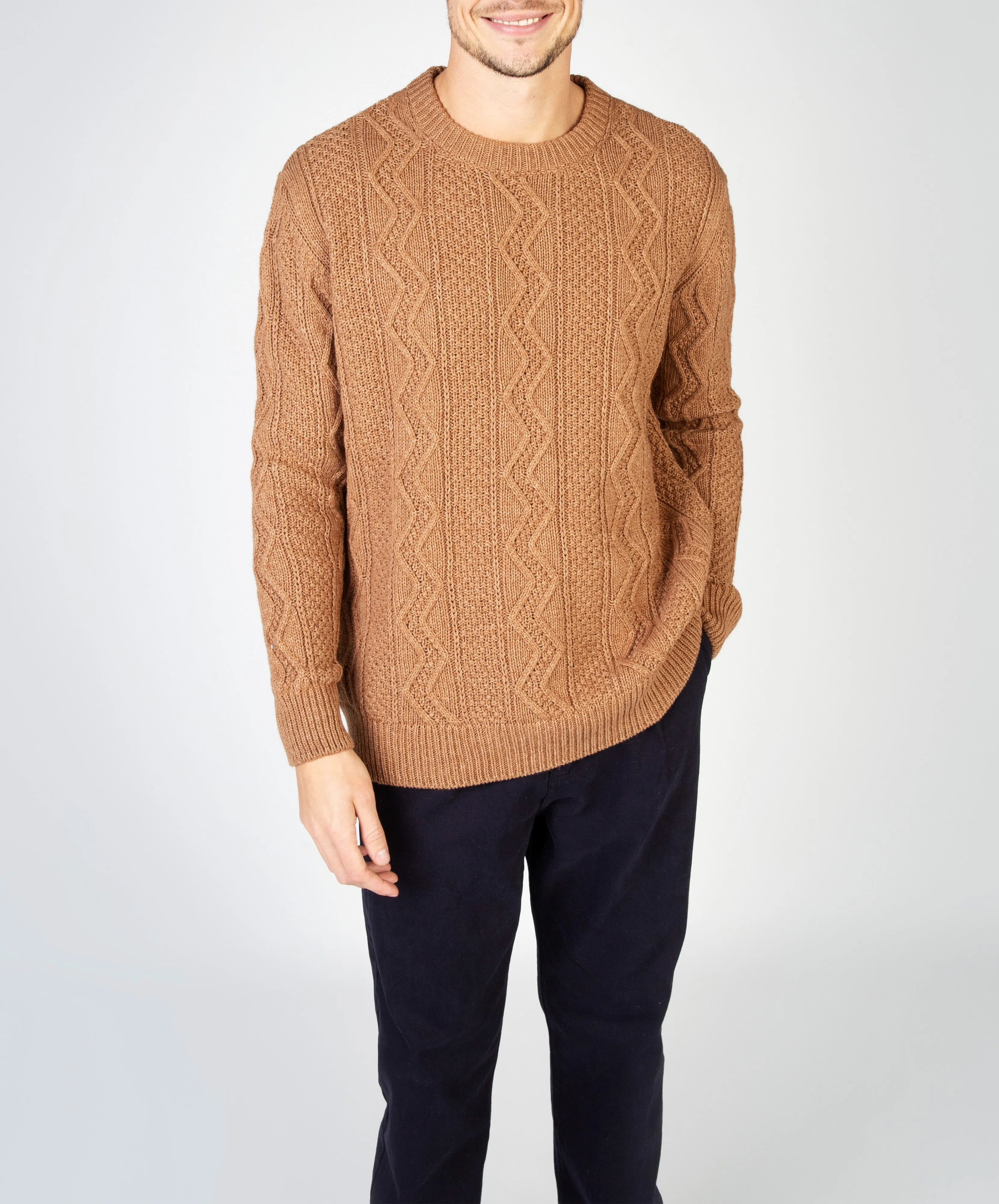 Cosan Crew Neck Sweater Nutmeg