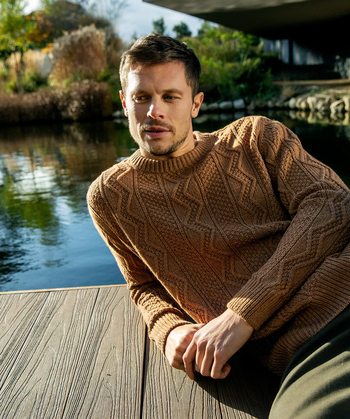 Cosan Crew Neck Sweater Nutmeg