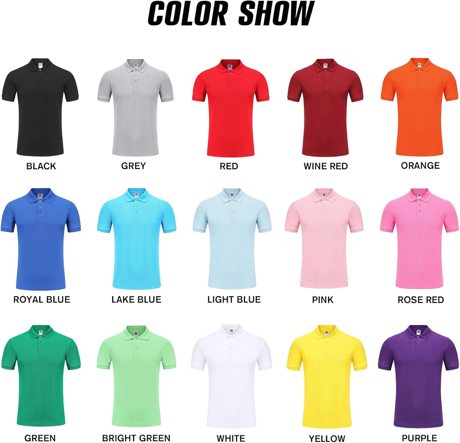 Custom Polo Shirt Design Your Own Text Logo Photo Name - Customized Personalized Polo Shirts for Men Women Front Back Print