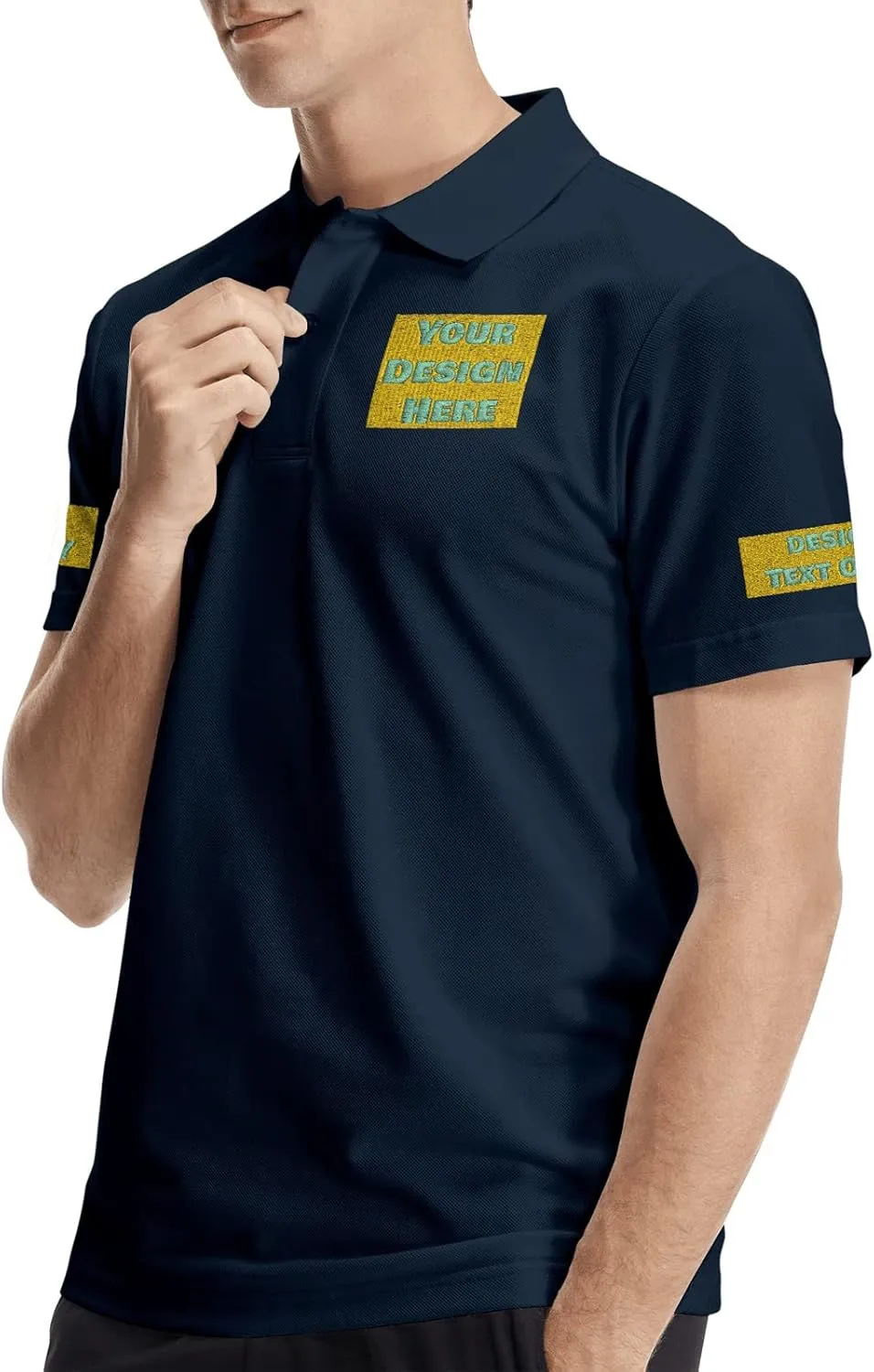 Custom Polo Shirts Design Your Own Logo Photo Name Customized for Men Company Polos Personalized Golf Tshirts S-4XL