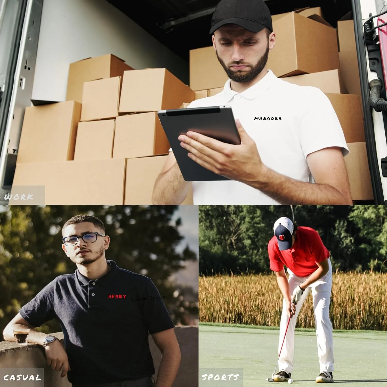 Custom Polo Shirts Design Your Own Logo Photo Name Customized for Men Company Polos Personalized Golf Tshirts S-4XL