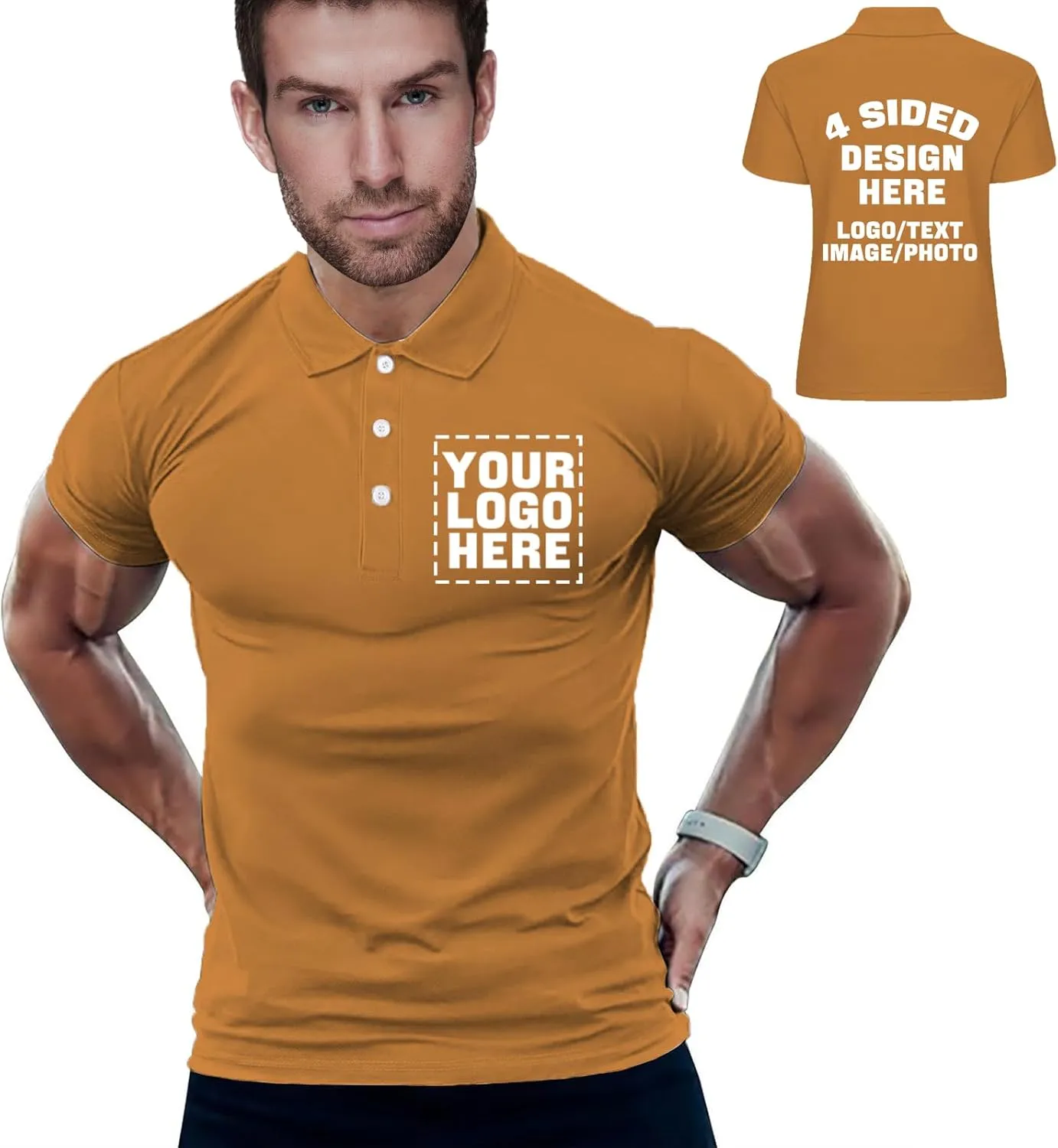 Custom Polo Shirts for Women Add Your Own Image Text Jersey Shirts for Men Personalized Design Polo Logo Shirts