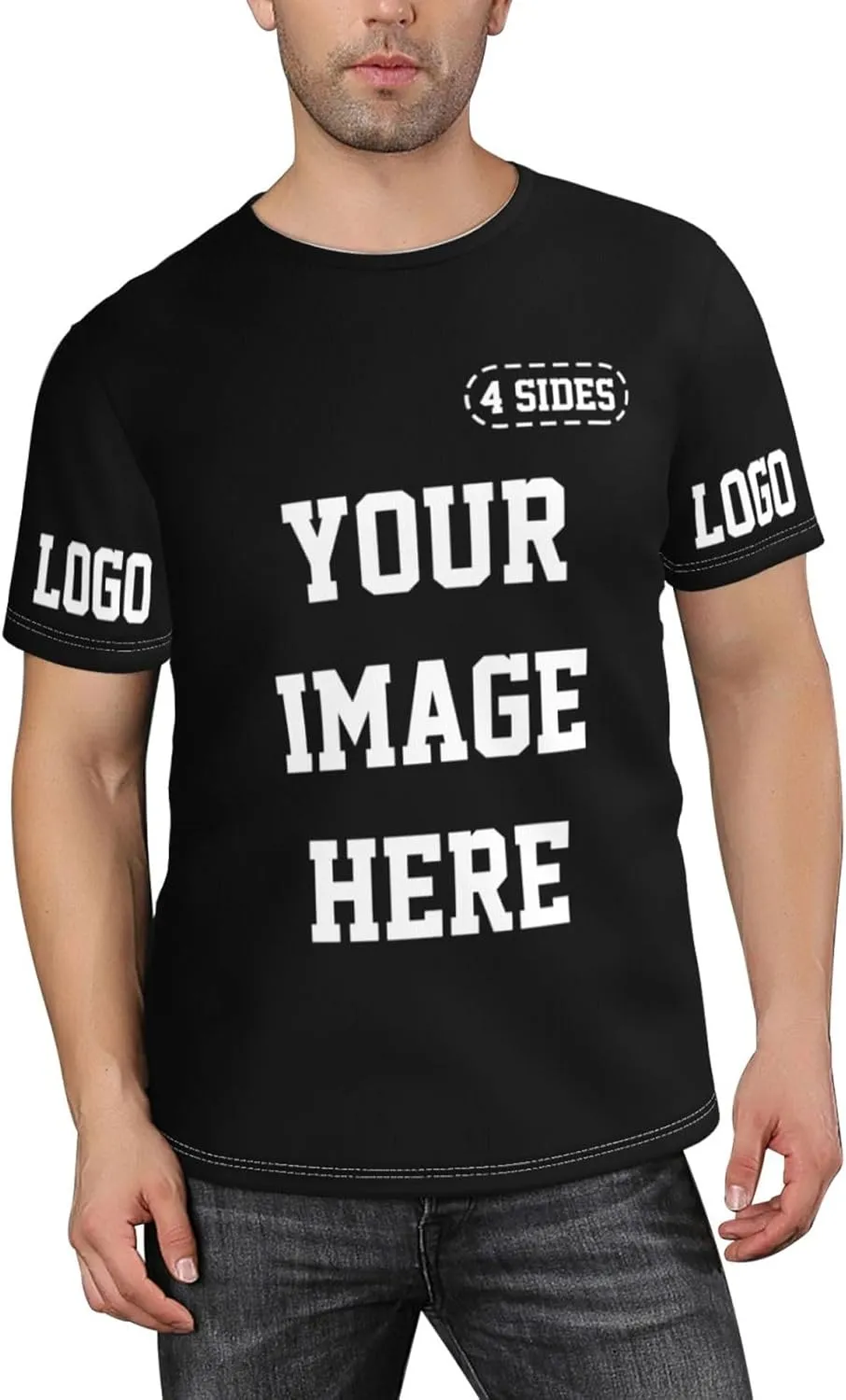 Custom Tshirts for Men Women Design Your Own Personalized T Shirt Customized T-Shirts Shirts Tee Add Text Photo Logo