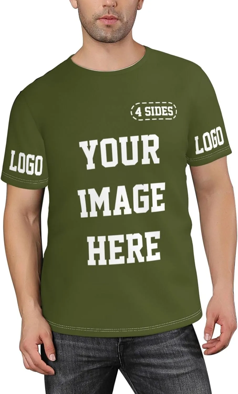Custom Tshirts for Men Women Design Your Own Personalized T Shirt Customized T-Shirts Shirts Tee Add Text Photo Logo