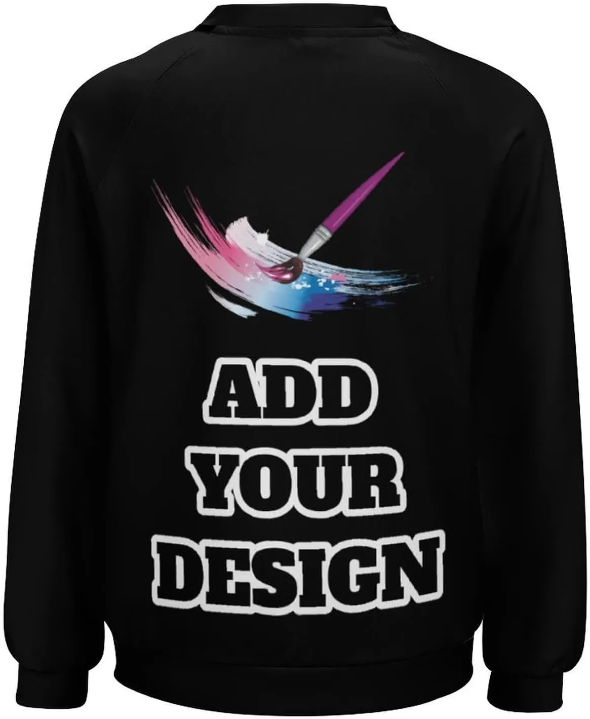 Custom Women's Long Sleeve Sweatshirt Design Your Own T Shirt Personalized Crewneck Sweatshirts With Text Photo Logo