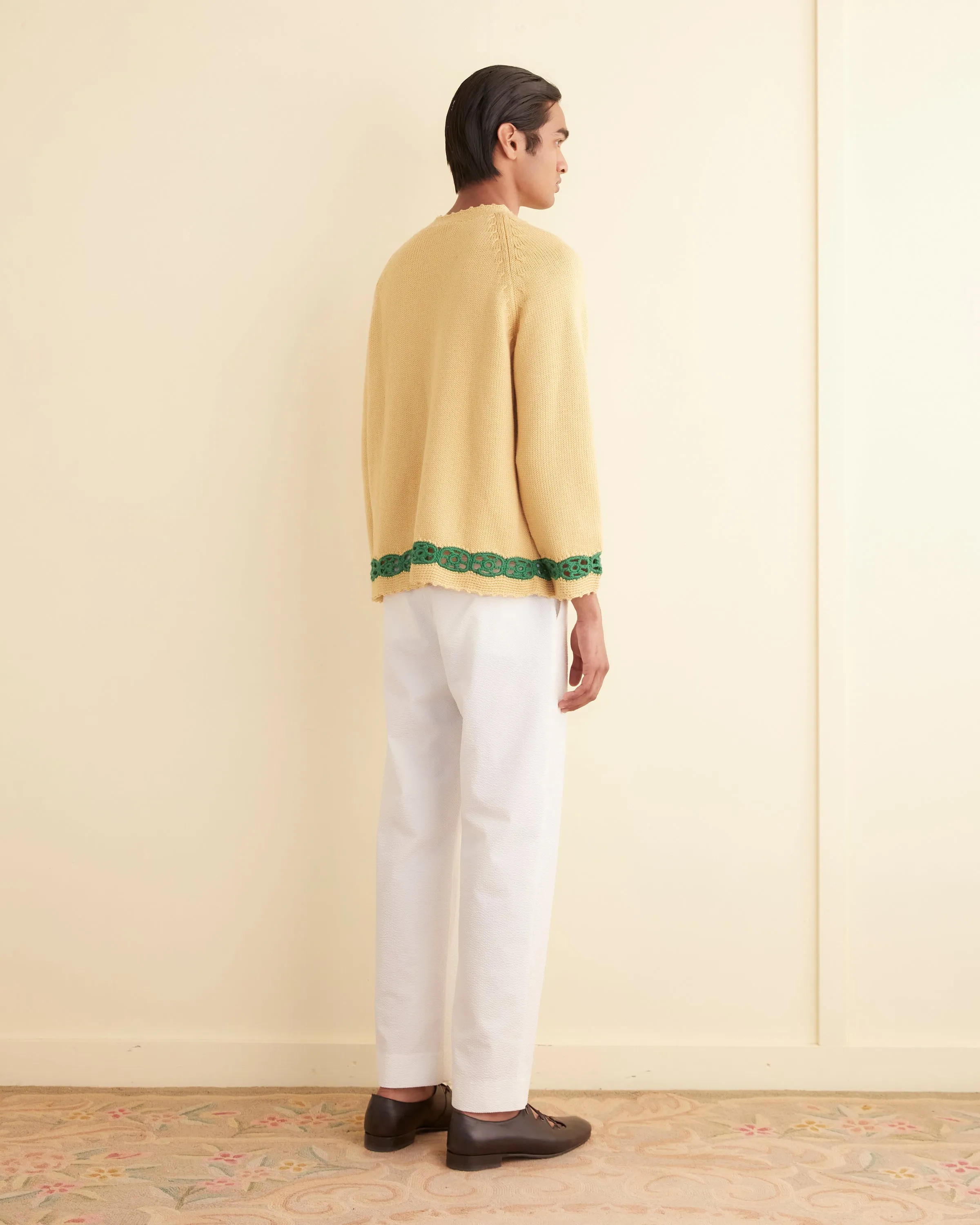 Daisy Garland Sweater - Yellow