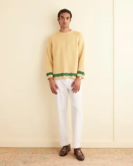 Daisy Garland Sweater - Yellow