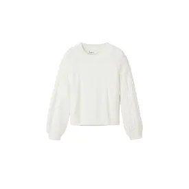 Desigual White Viscose Sweater