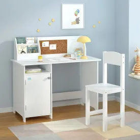 Durable Kids Table & Chair Set w/ Storage - Keezi