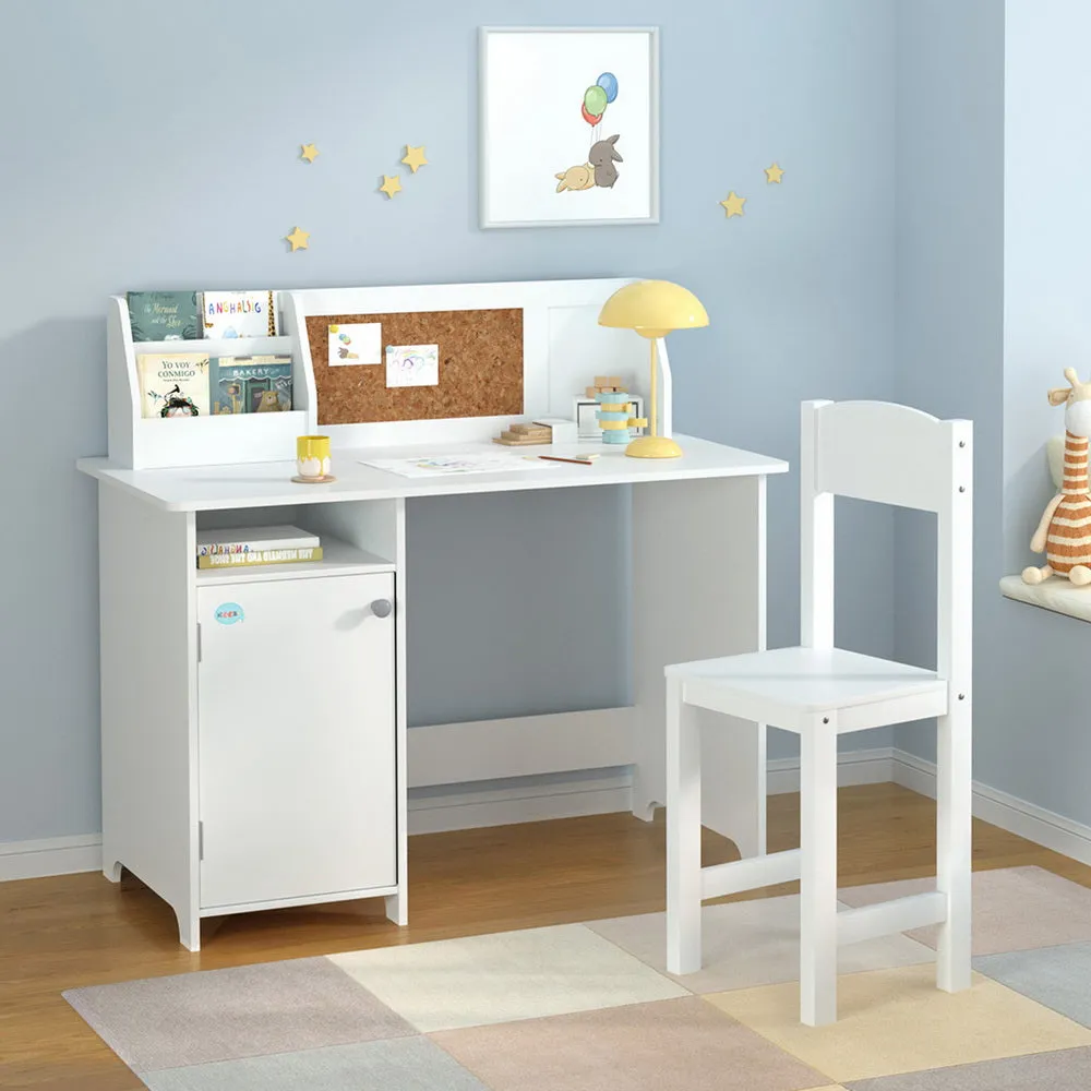 Durable Kids Table & Chair Set w/ Storage - Keezi
