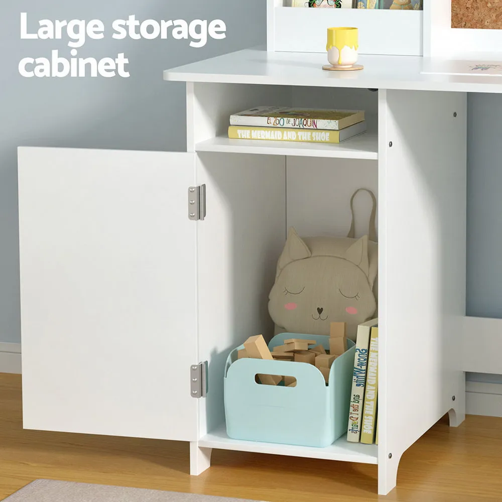 Durable Kids Table & Chair Set w/ Storage - Keezi