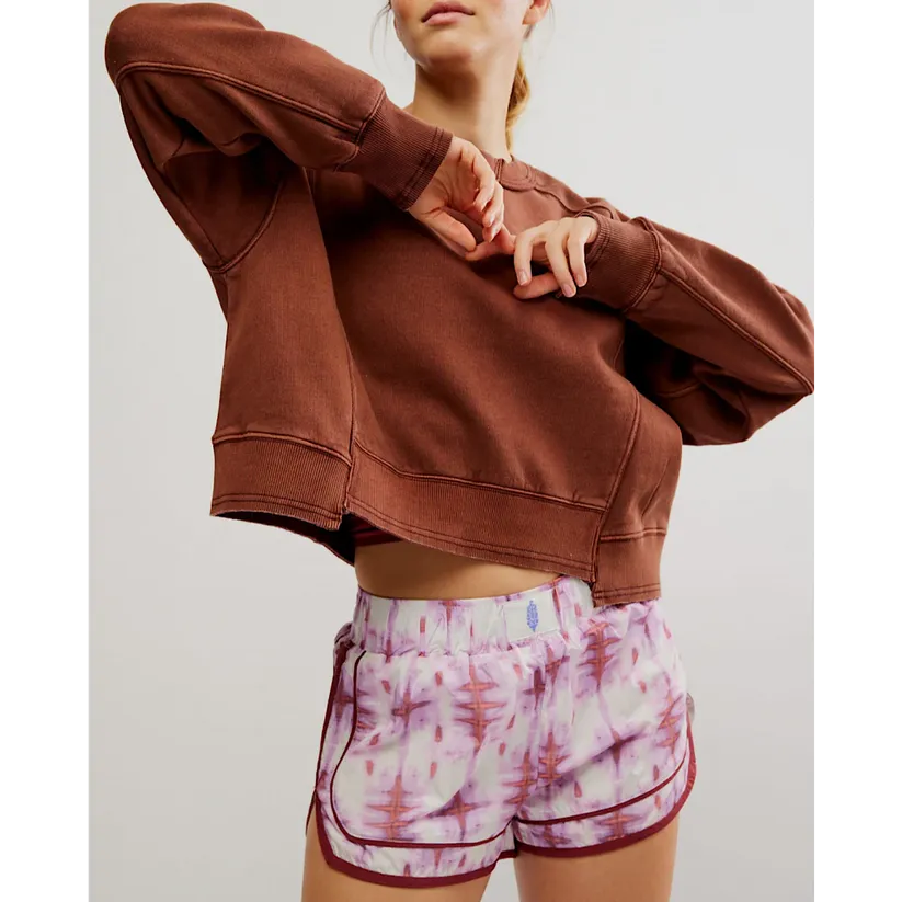 Free People Intercept Pullover - Argon Oil