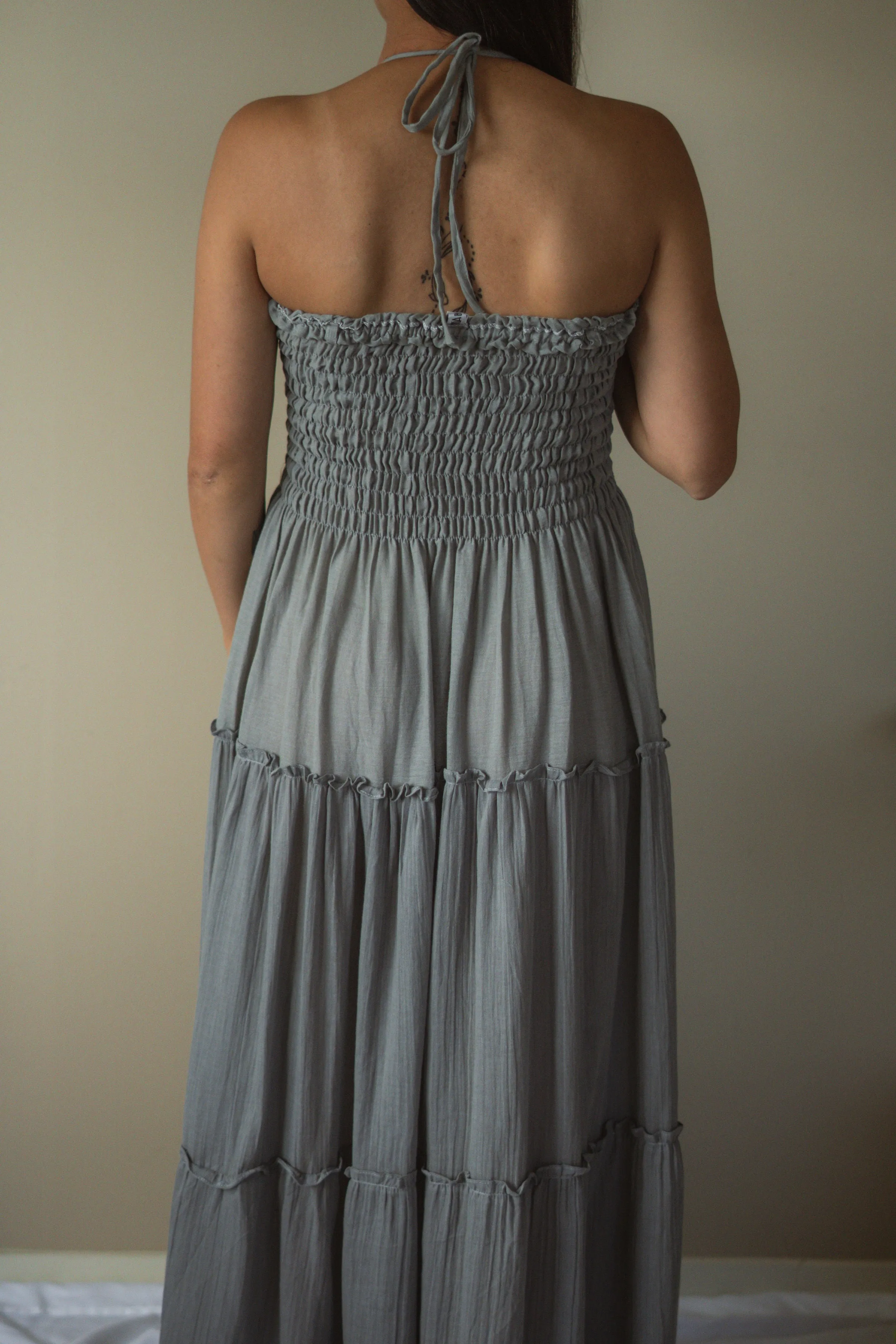 Freedom Shirred Maxi Dress