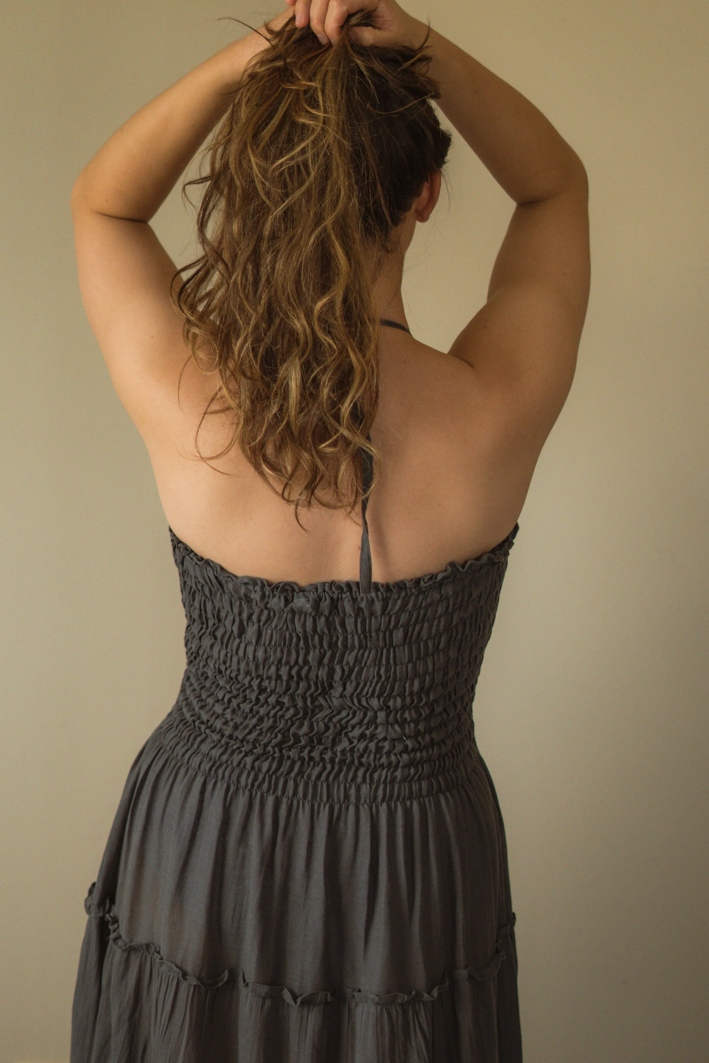 Freedom Shirred Maxi Dress