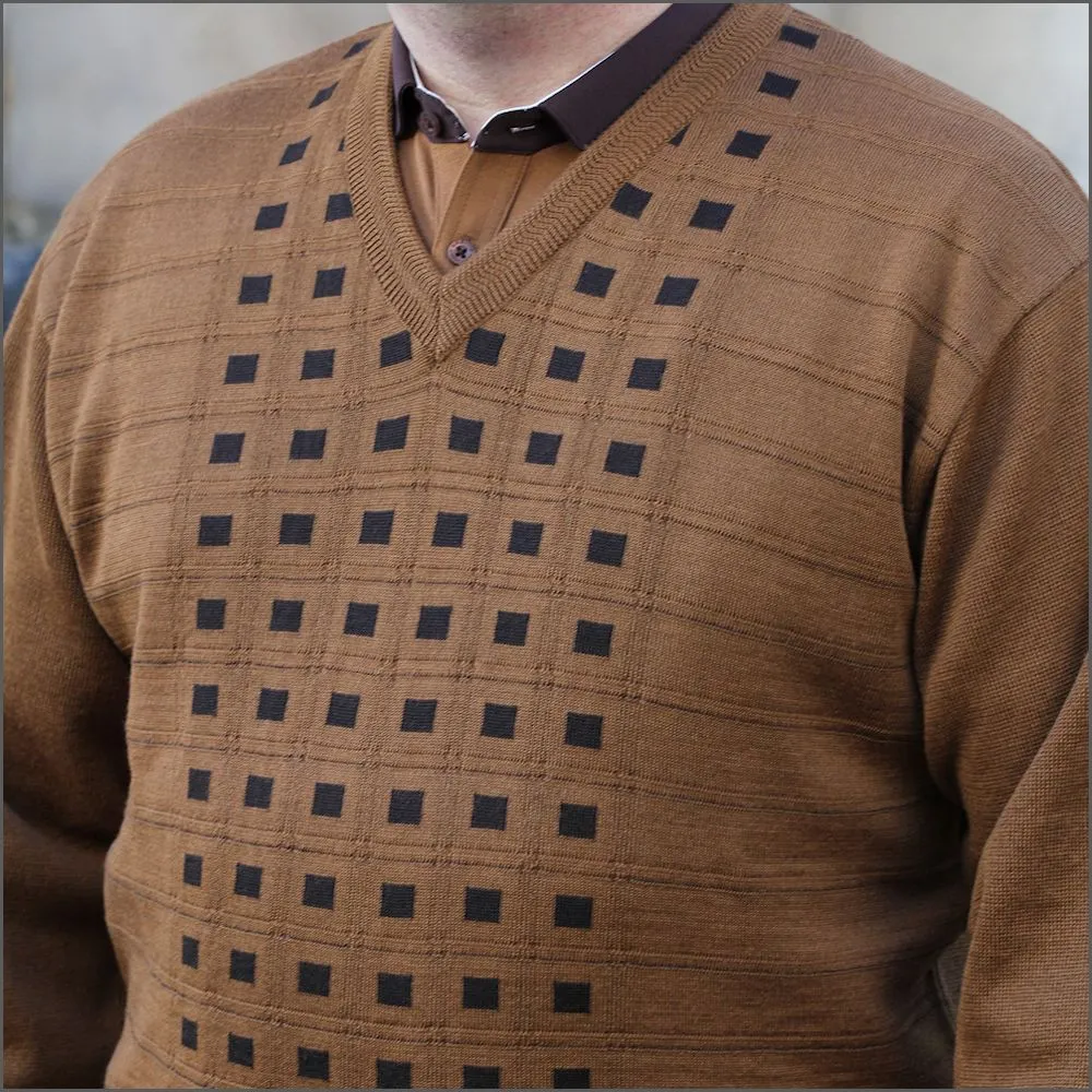 Gabicci M01 Toffee V Neck^