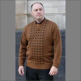 Gabicci M01 Toffee V Neck^