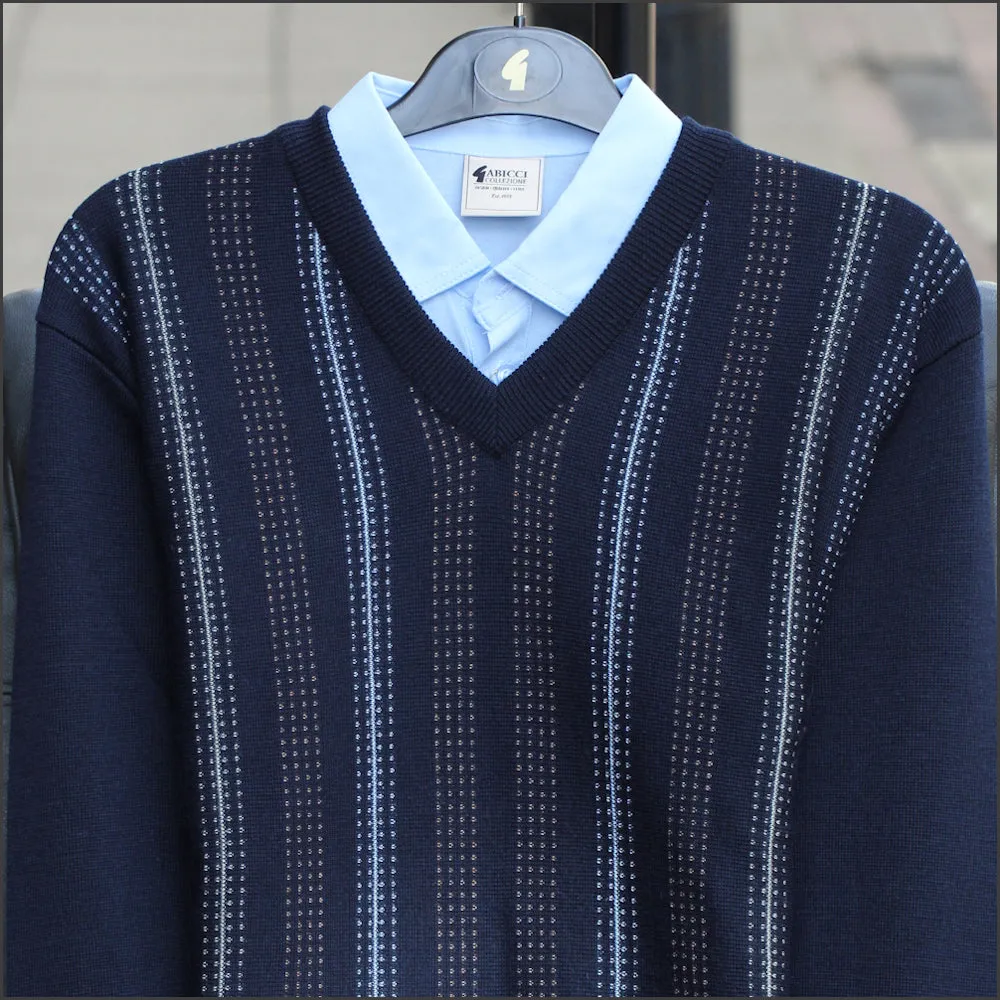 Gabicci M05 Navy V Neck^