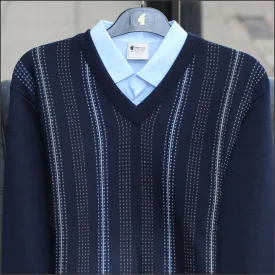 Gabicci M05 Navy V Neck^