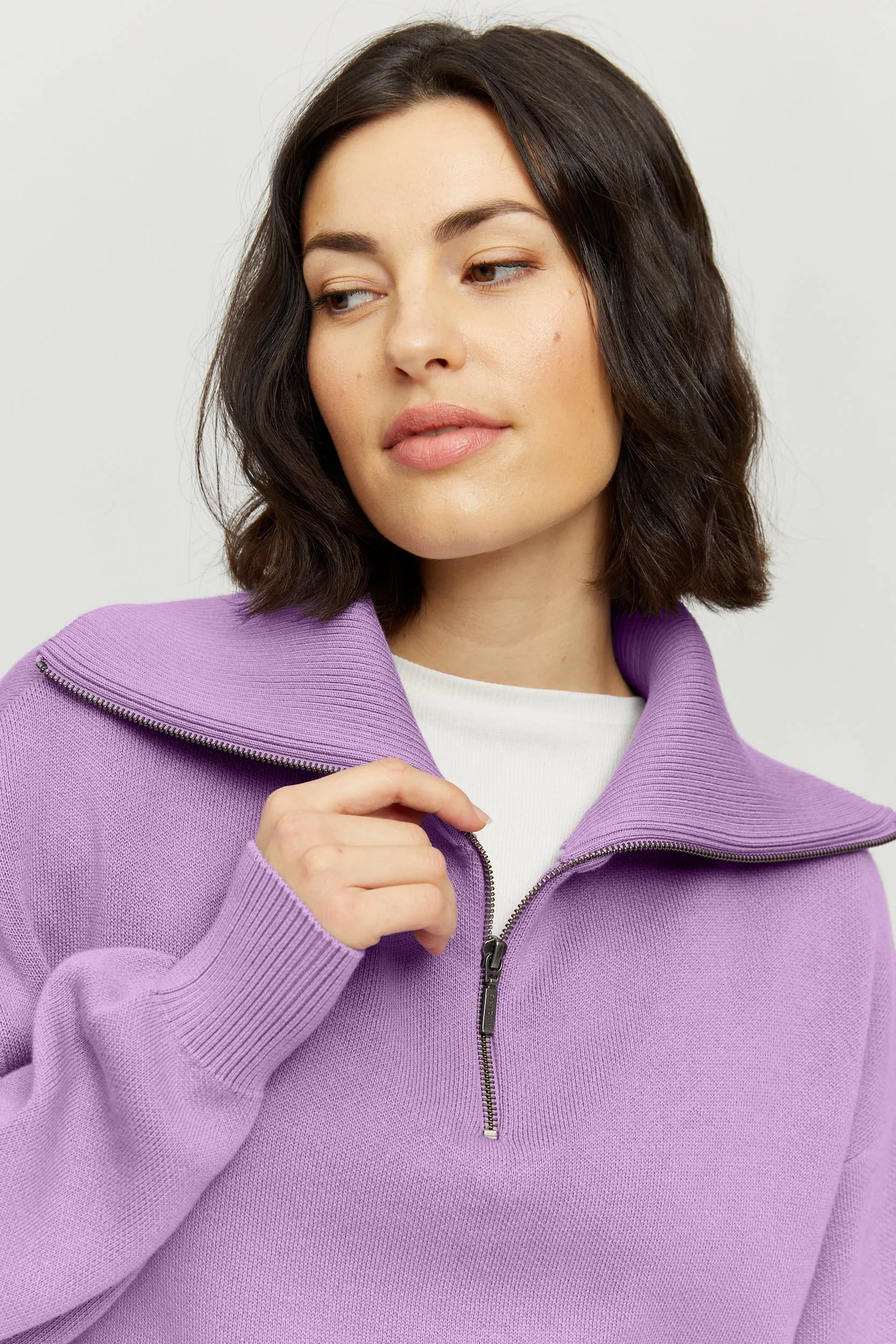 Inha Zip Troyer Knit