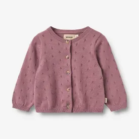 Knit Cardigan Maia | Baby - lavender dawn