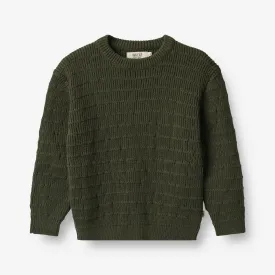 Knit Pullover Petro - forest night