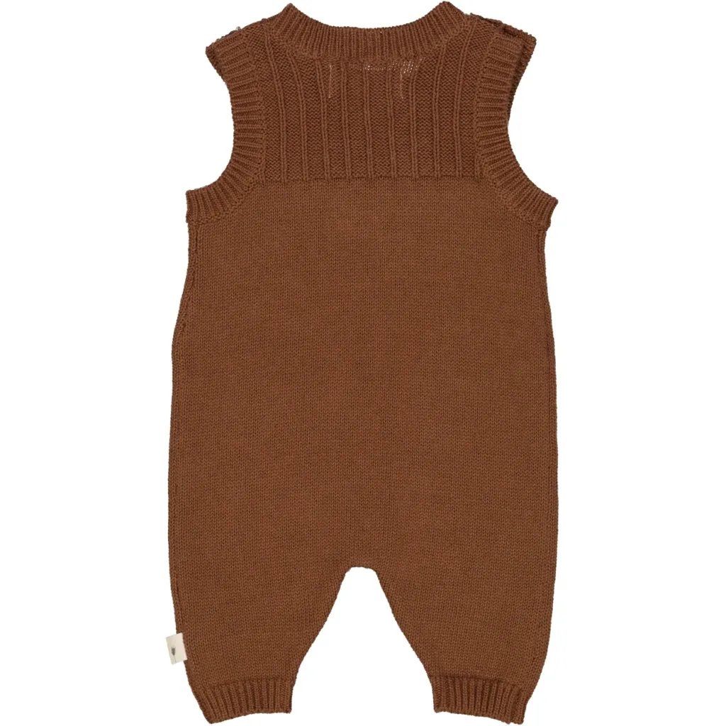 Knit Romper Vigge - dry clay