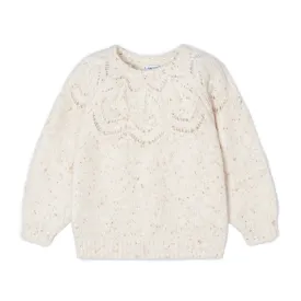 Knit Textured Beige Sweater