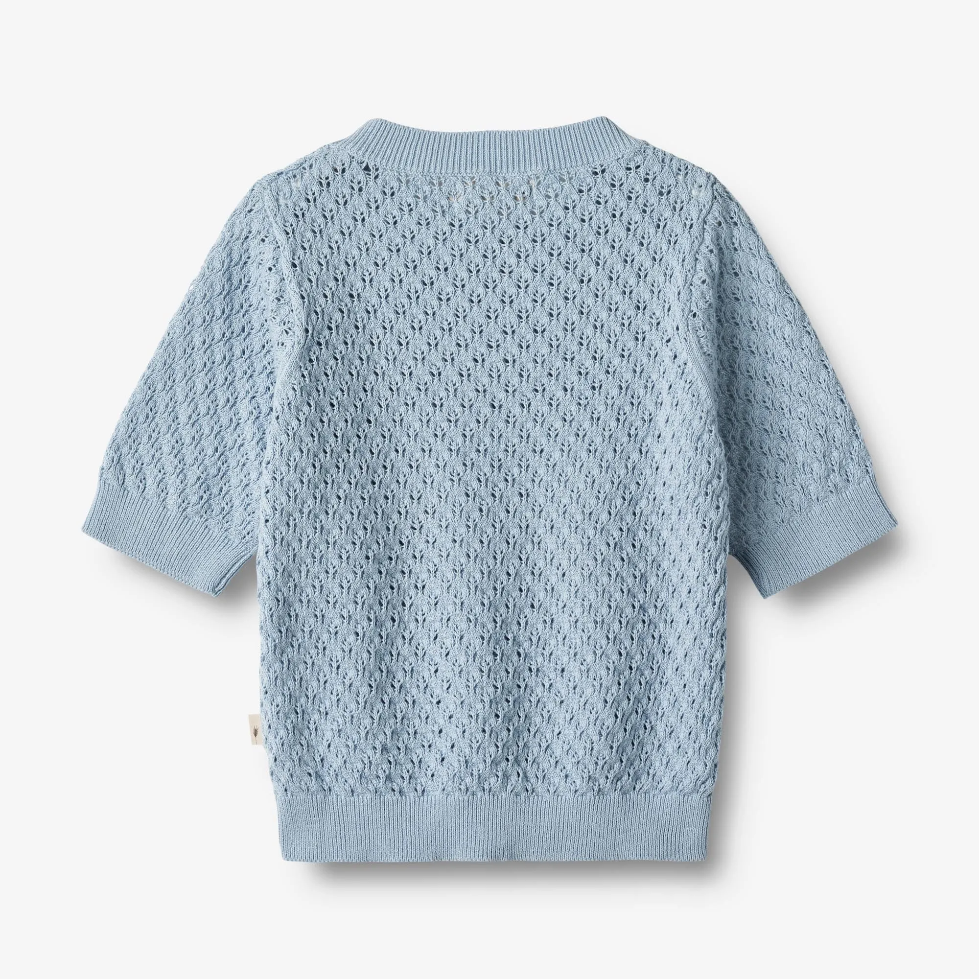 Knit Top S/S Alva - blue summer