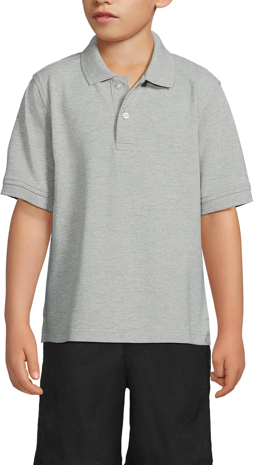 Lands' End School Uniform Kids Short Sleeve Mesh Polo Shirt