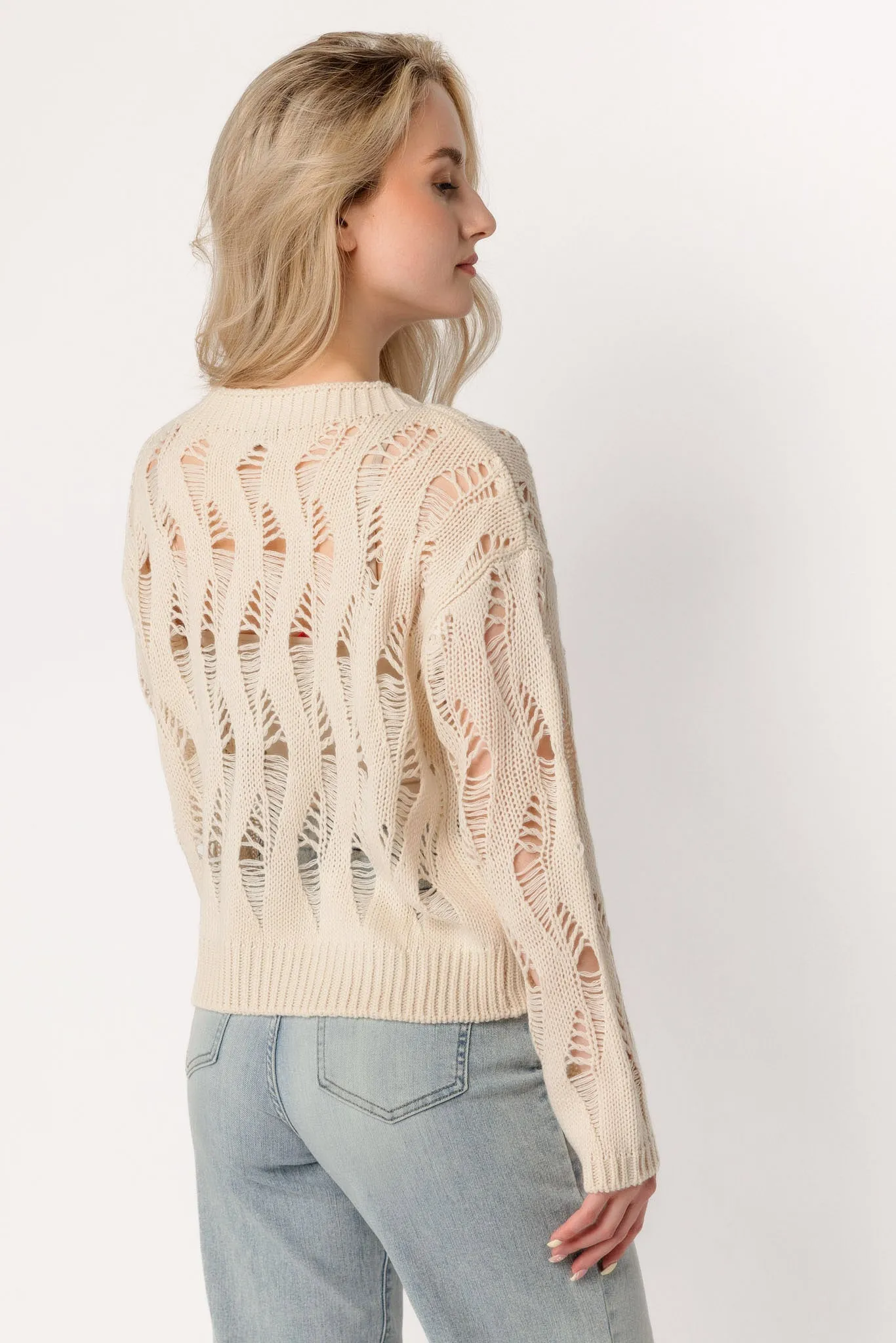 Lightweight Open-Knit Sweater