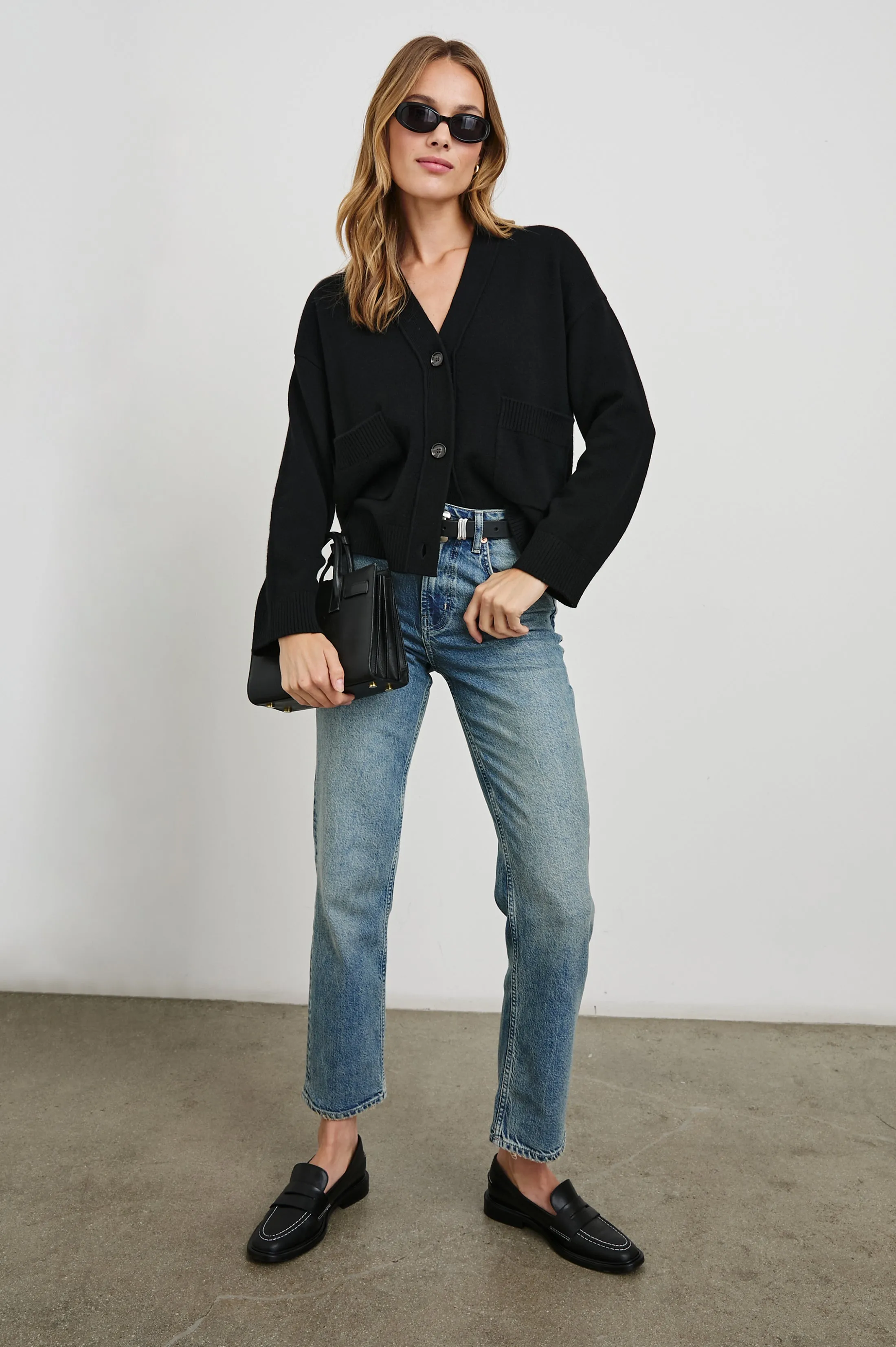 LINDI CARDIGAN - BLACK