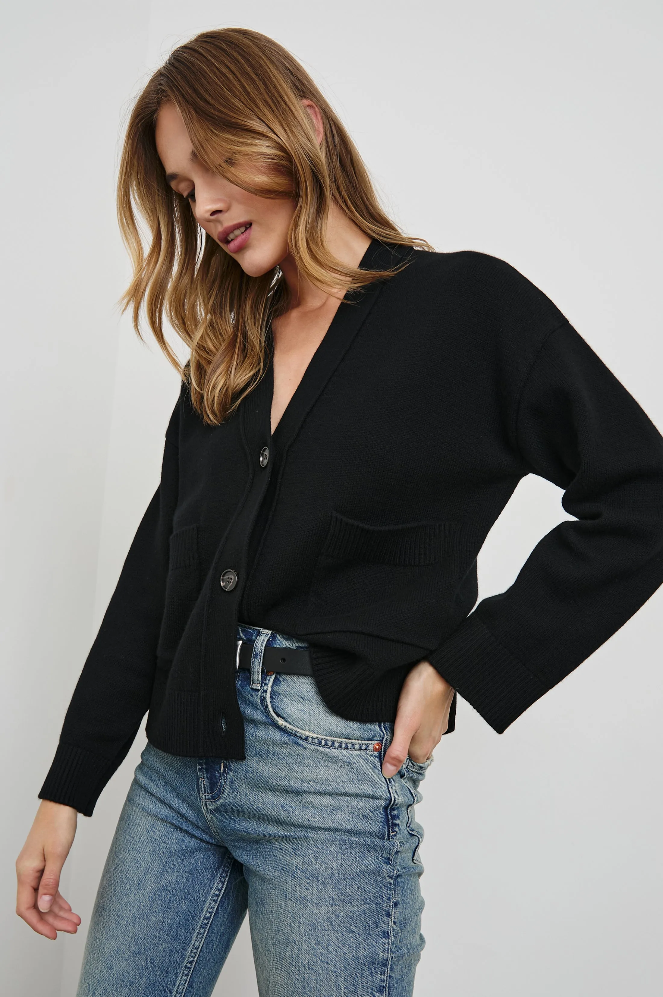 LINDI CARDIGAN - BLACK