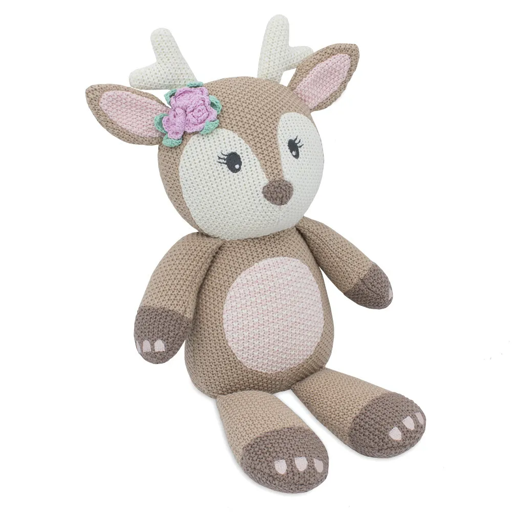 Living Textiles Knitted Soft Toy-Ava the Fawn