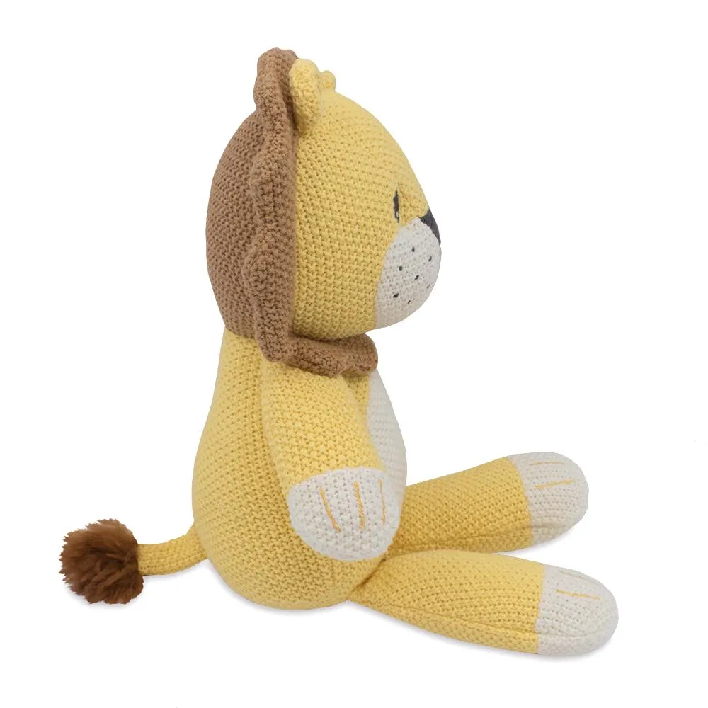 Living Textiles Knitted Soft Toy - Leo Lion
