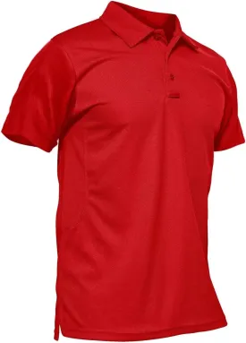 MAGCOMSEN Men's Polo Shirt Quick Dry Performance Short Sleeve Tactical Shirts Pique Jersey Golf Shirt